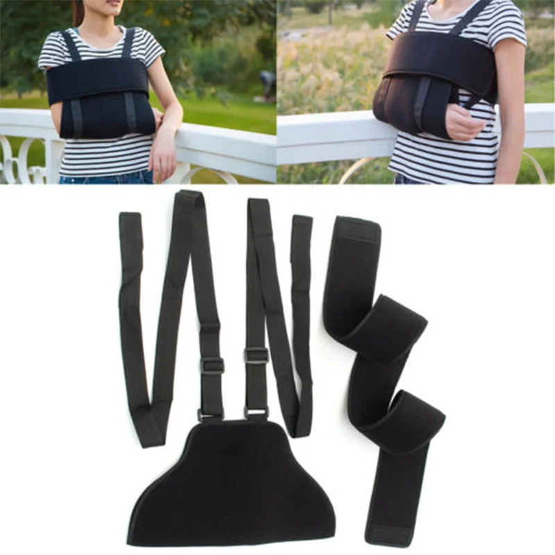 

S/ML Adjustable Medical Arm Wrist Fracture Sling Support Elbow Shoulder Arm Sling Fixation Joint Brace Broken Boom Forearm Strap