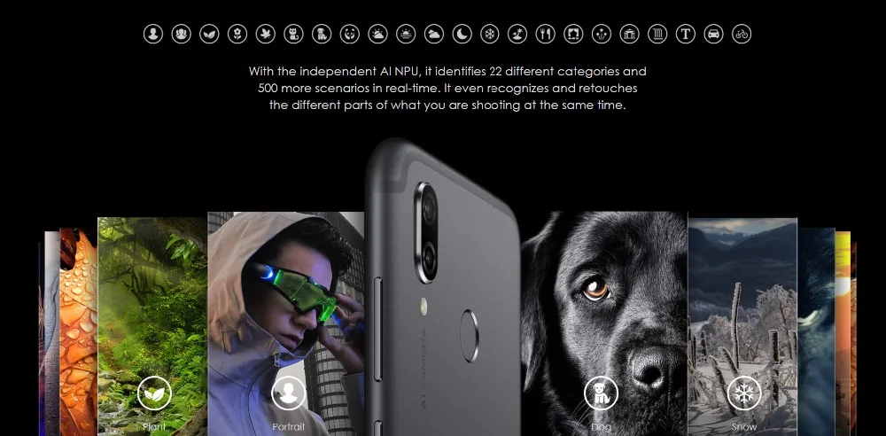 DHL Быстрая Honor Play 4G LTE мобильный телефон Kirin 970 Android 8,1 6," 2340X1080 6 Гб ram 64 Гб rom 16,0 Мп отпечаток пальца