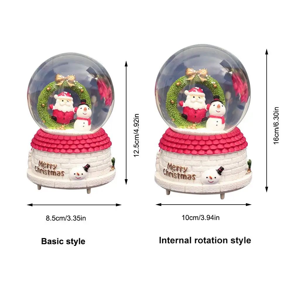 Новые снежные шары музыкальные с танцами снежинки ручной работы водный шар