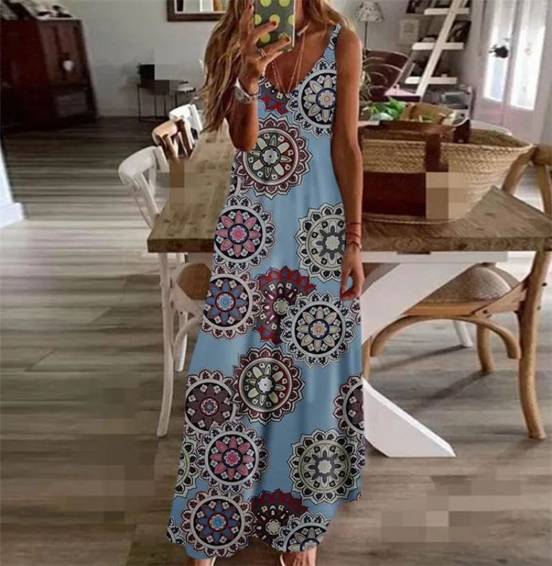 Женское платье с V-образным вырезом модное повседневное сексуальное длинное на