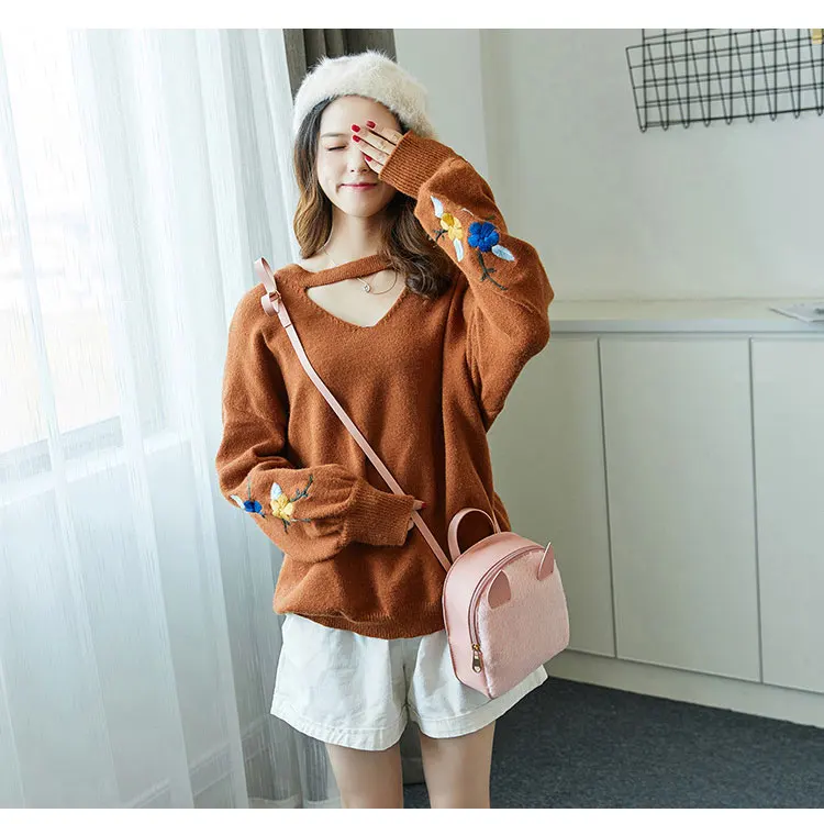 Милые женские рюкзаки плюшевые с лисой объемные маленькие Наплечные мини рюкзак