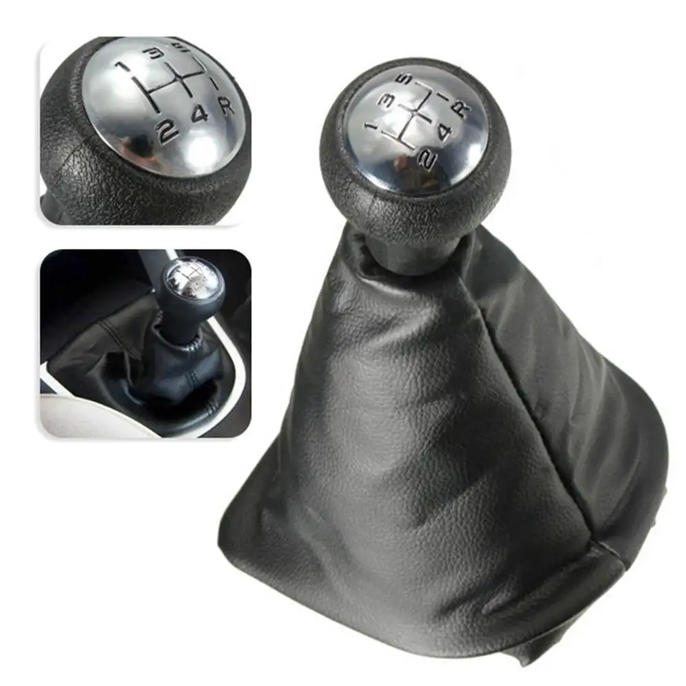 5 Speed Car Gear Shifting Stick Faux Leather Gaiter Knob Cover for Peugeot Citroen Automobile carros Interior Shifts Collar | Автомобили и