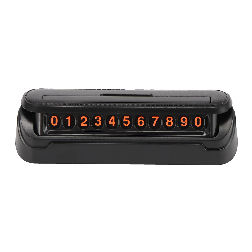 

TiOODRE Universal Car Parking Number Car Interior Accessories Hidden Mobile Card Auto Temporary Switch Plate Phone Number Plate