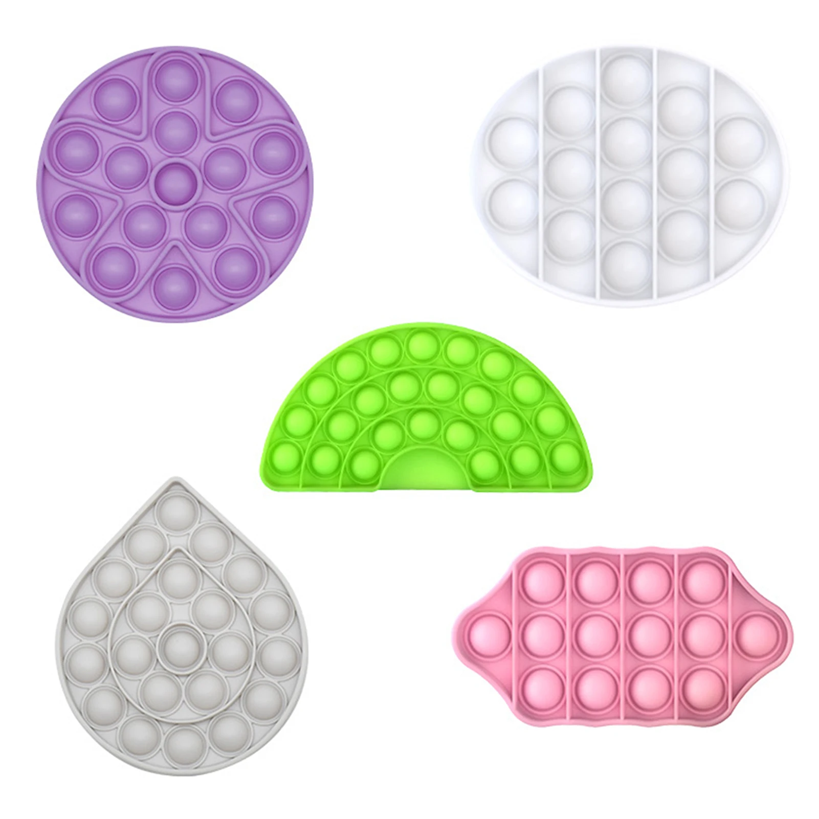 

1pc Fidget Stress Toys Push Bubble Fidget Sensory Toy Autism Special Needs Stress Reliever Children Funny Gift Simple Dimple