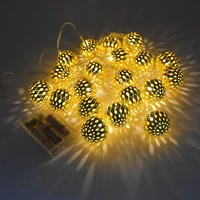 moroccan ball led light string new year 2022 christmas table decorations navidad noel 2021 merry christmas decorations for home