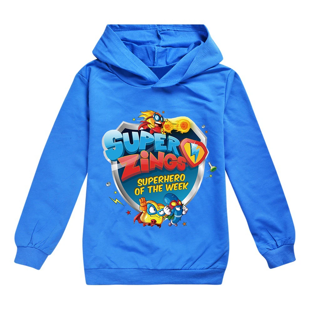 Super Zings Superzings Kids Sweatshirt Clothing Toddler Girls Tops Cotton Hoodie Clothes Baby Boys Hoodies Children Sweatshirts