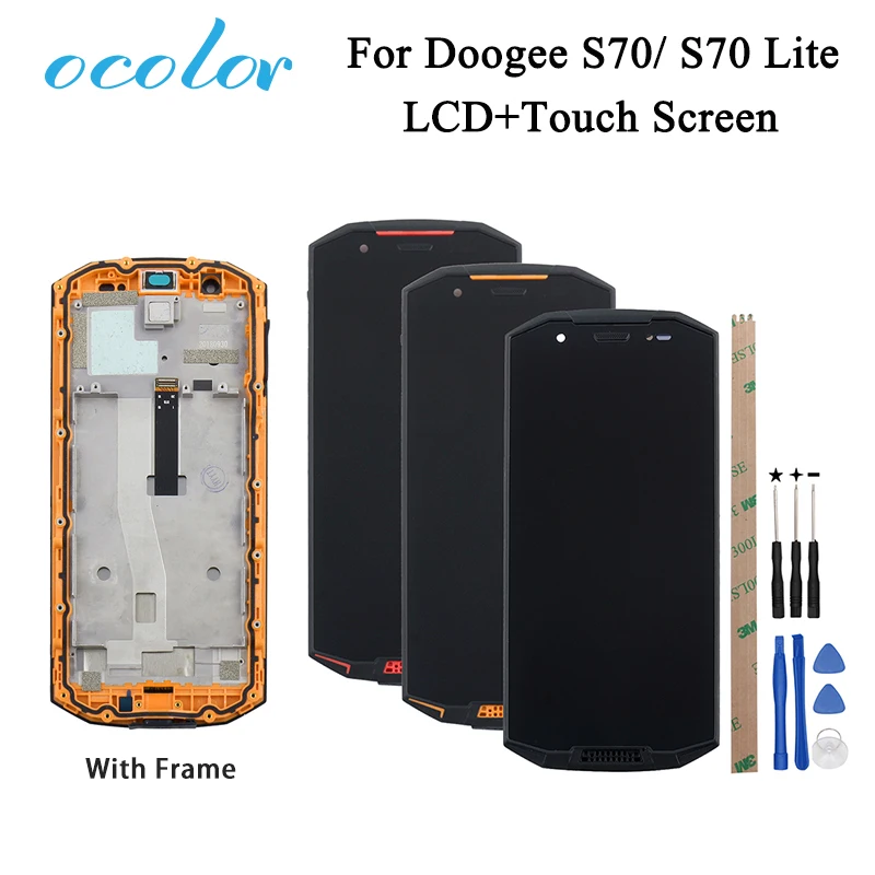 Ocolor Для Doogee S70 ЖК дисплей и сенсорный экран 5 99 ''дигитайзер с заменой рамки +