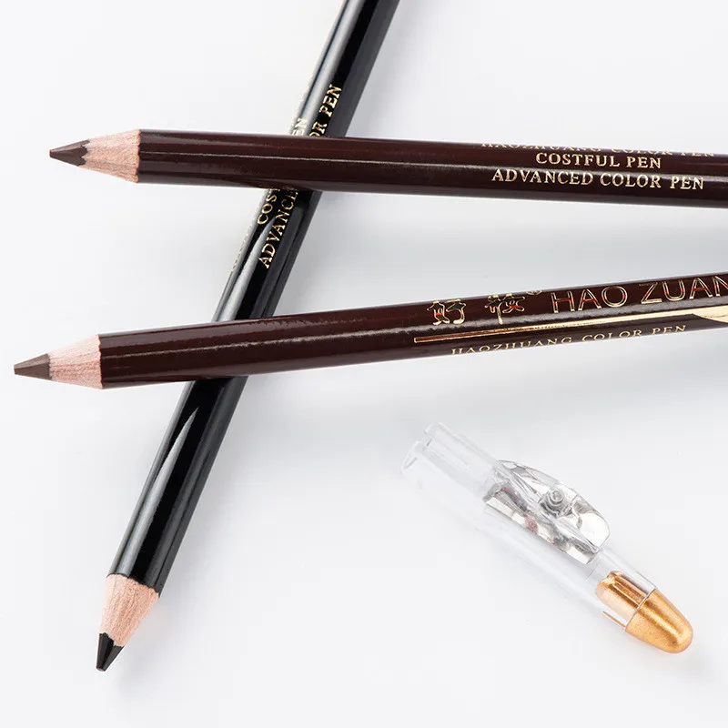 Eyebrow Pencil Available Shadows Cosmetics Natural Long Lasting Tint Waterproof Microblading Wooden Pen | Красота и здоровье