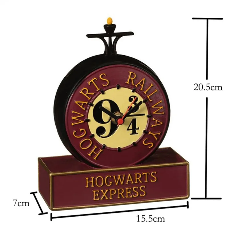 Reloj Retro de resina para el hogar, accesorio de hora con plataforma de 9 y tres cuartos, de estilo n&oacute;rdico para dormitorio, estudio, decorativo y creativo, para escritorio-4
