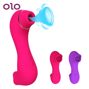 OLO 10 режимов всасывания и лижания языка вибраторы для женщин вибратор для пар для клитора Вагина сосков Анальный массажер