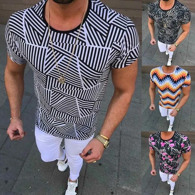 

Футболка мужская с цветочным принтом, приталенный силуэт, короткий рукав, Повседневная рубашка в старинном стиле, уличная одежда, лето 2021