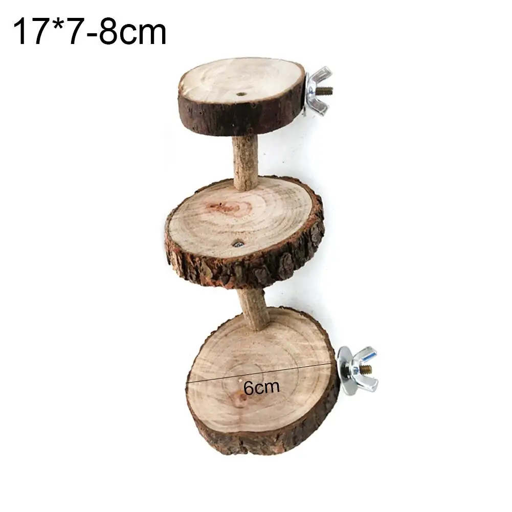 

HOT SALES!!! Wooden Mini Parrot Hamster Climbing Stair Ladder Pet Perches Stand Platform Toy