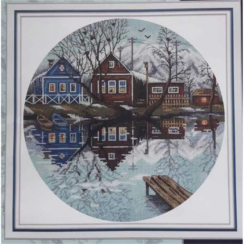 

ZZ4324 For Needlework Kit NOT PRINTED Cross stich Painting Set Cross Stitch Kits Cross-stitch Embroidery Set Stitch Kits Cross