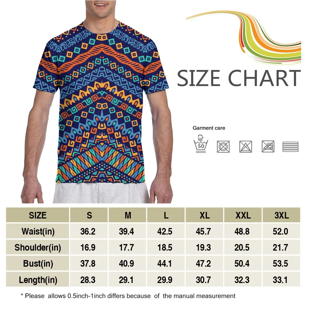 

South US Print Fashion T-shirt Men 2020 Summer Crew Neck Men's Tshirt Tee Shirts