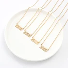 Ожерелье женское из нержавеющей стали, с подвеской в виде цифр, 1980-2020