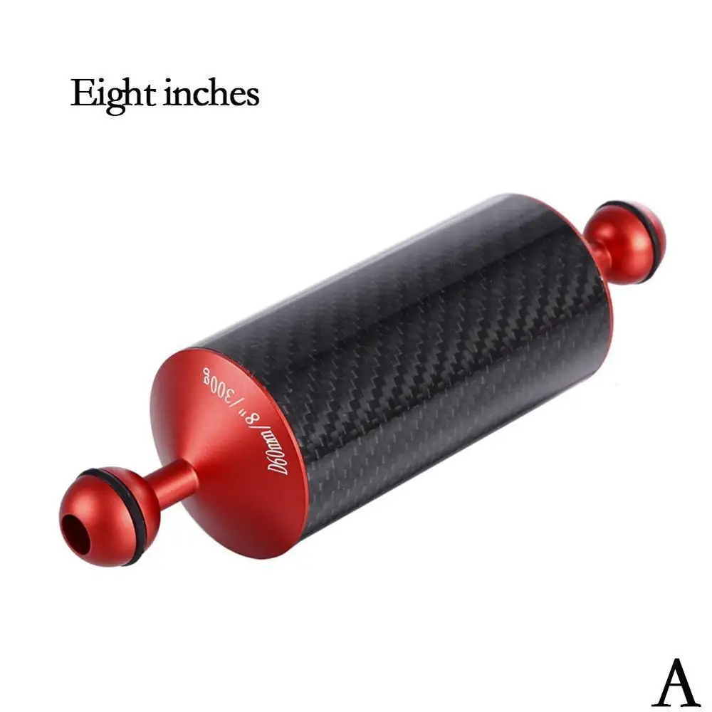 8 inch 8/10 inch Carbon Fiber Float Buoyancy Aquatic Arm Double Ball Floating Mount for Diving Camera Underwater Tray - Цвет: 8 inch