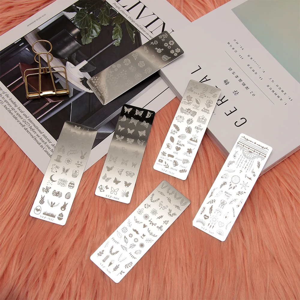 1 шт. новые модные пластины для штамповки ногтей лак Stamper Рождество Кружева цветок