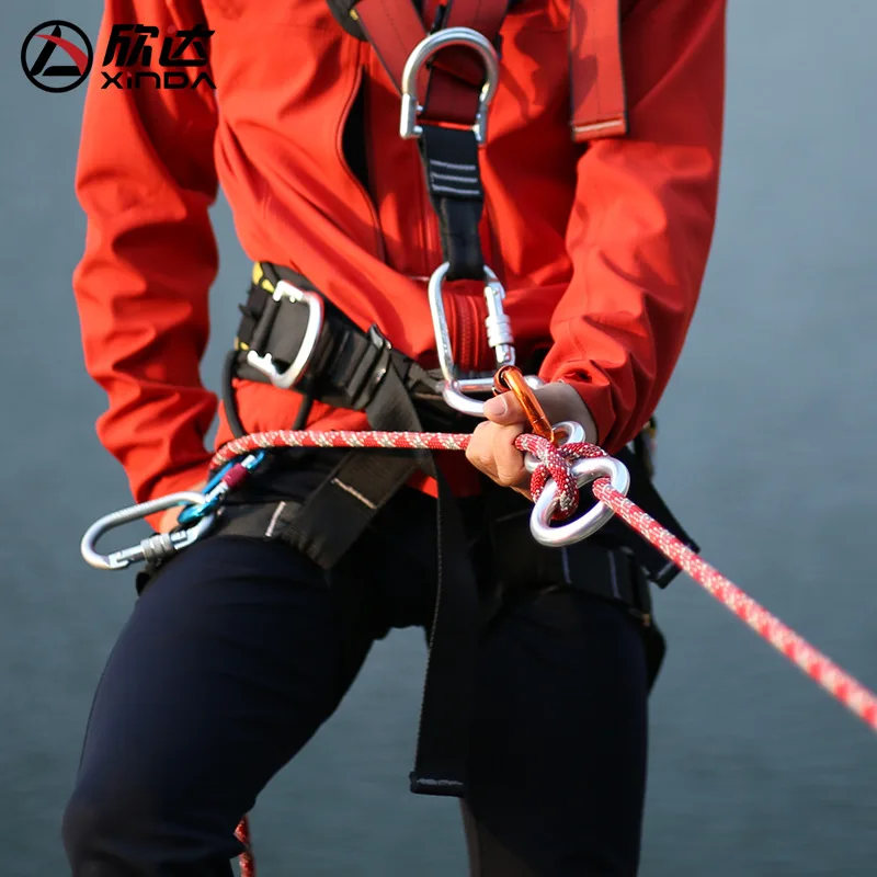 XINDA профессиональное устройство для скалолазания 8 Shape Abseiling Device 35KN спусковое