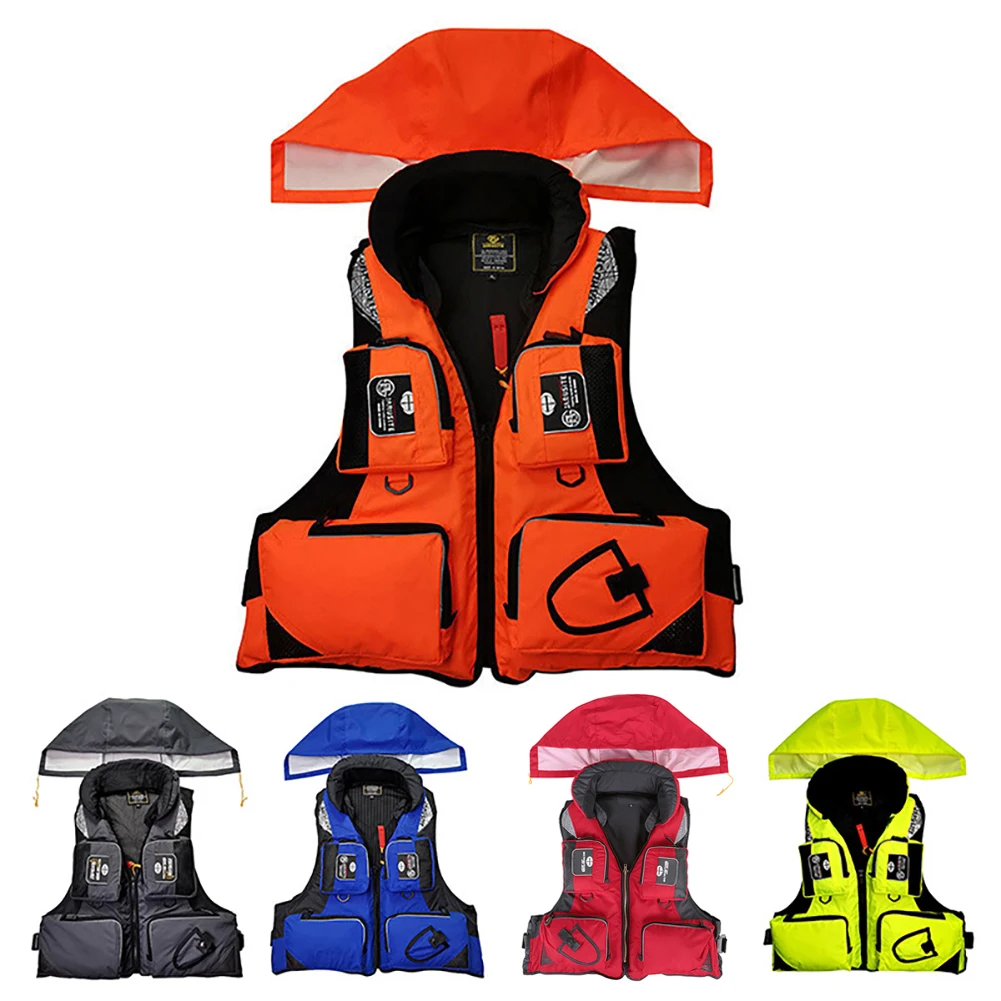

Men Women Fishing Life Vest Outdoor Water Sports Safety Life Jacket For Boat Drifting Survival Swimwear Colete Salva-Vidas