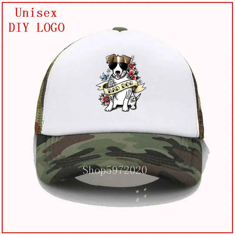 Модная сетчатая Кепка Джек Рассел терьер крутая Татуировка рисунок питомца