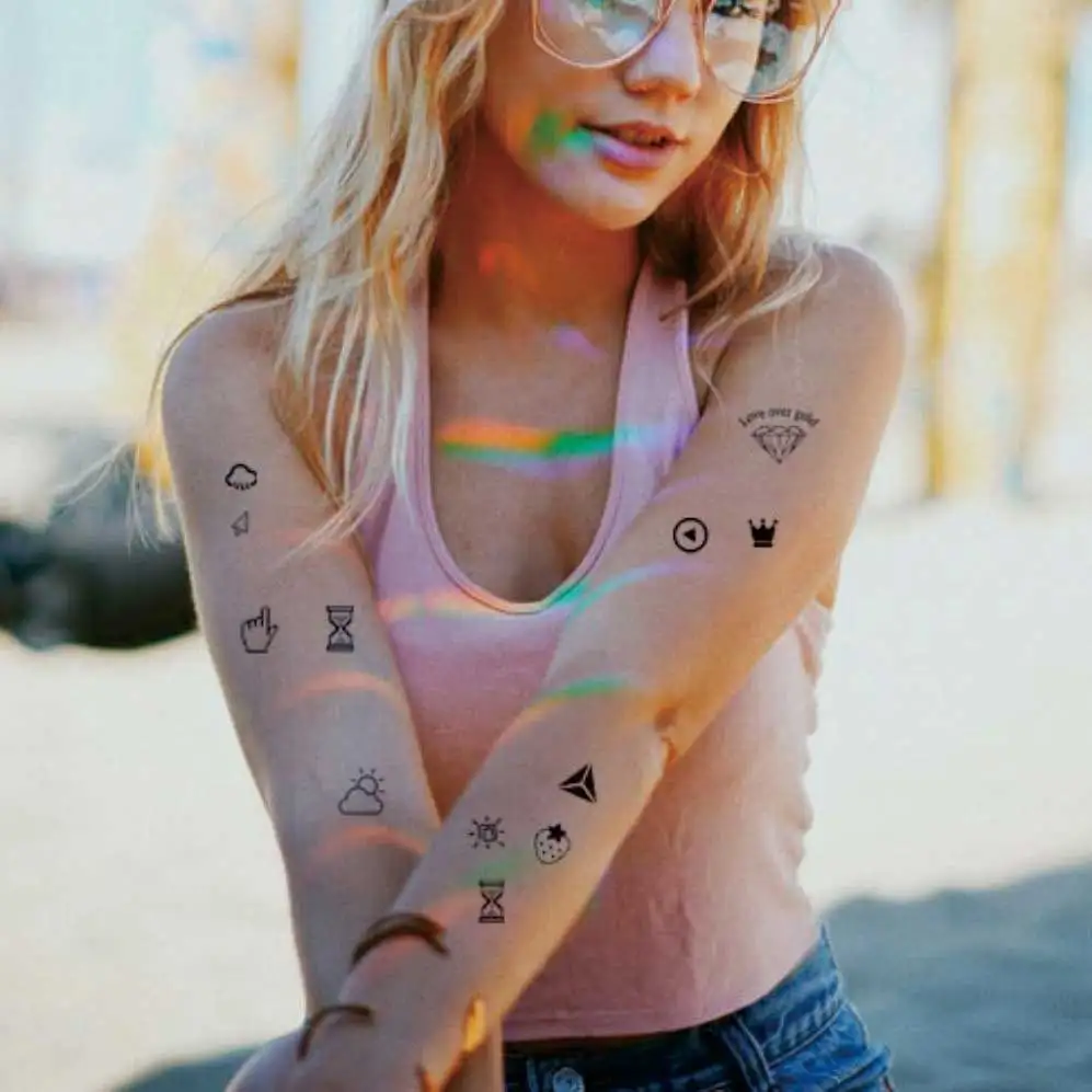 CWP GZ241 ручной! Полупостоянная Длительное Действие Inkbox татуировки поддельные для