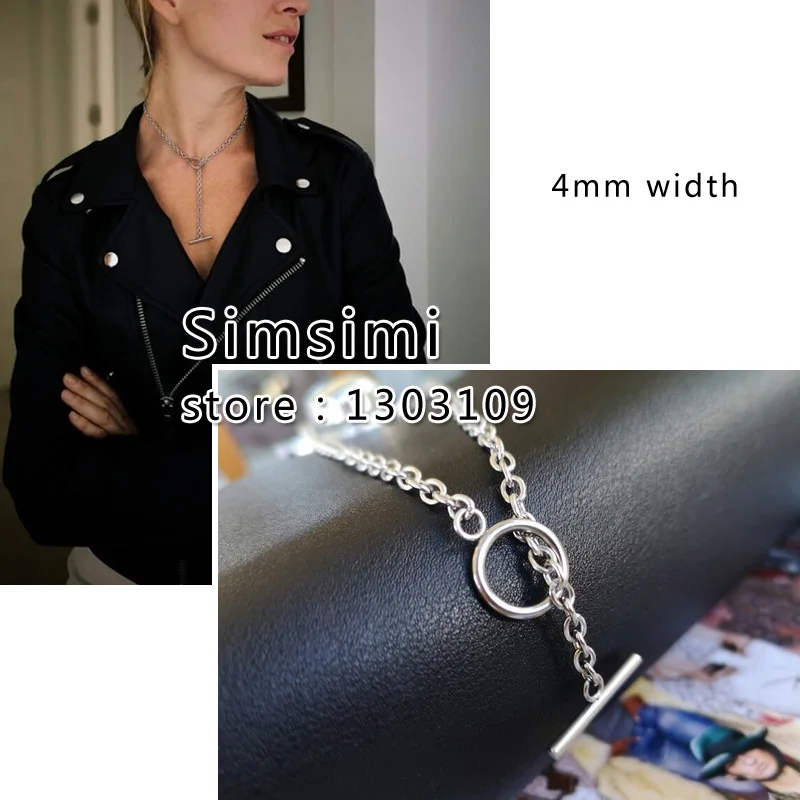 Браслет женский из нержавеющей стали шириной 4 мм с Т-образной застежкой |