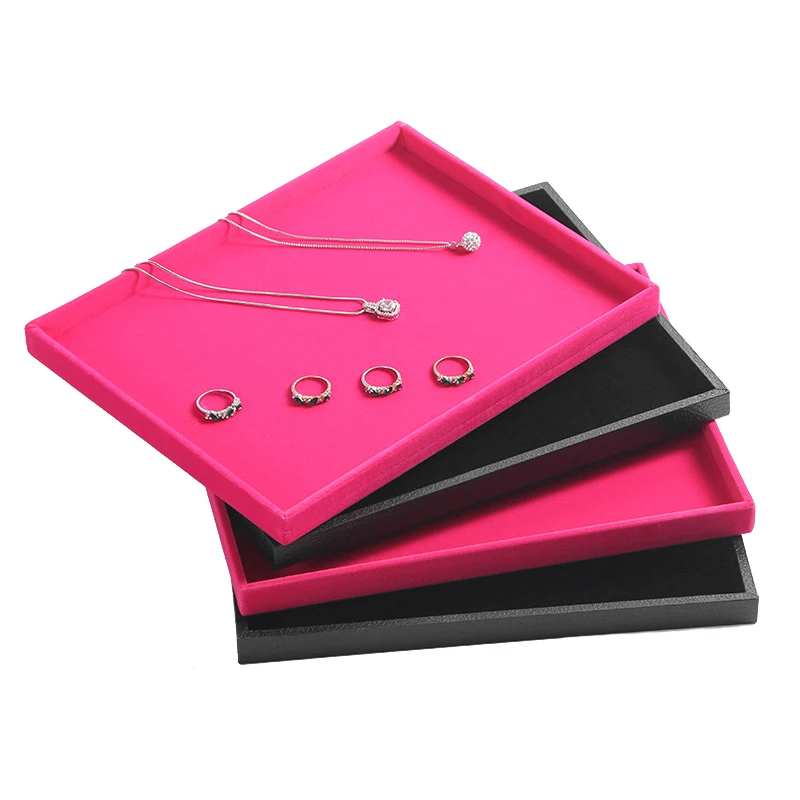 Бархатная Подставка для украшений органайзер демонстрации ожерелья ювелирных