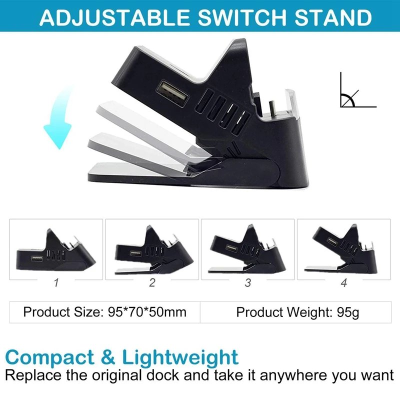 

Suitable for Switch Game Base, Support HDMI Output PD Charging, USB3.0 Interface, Multi-Angle Desktop Game Switch