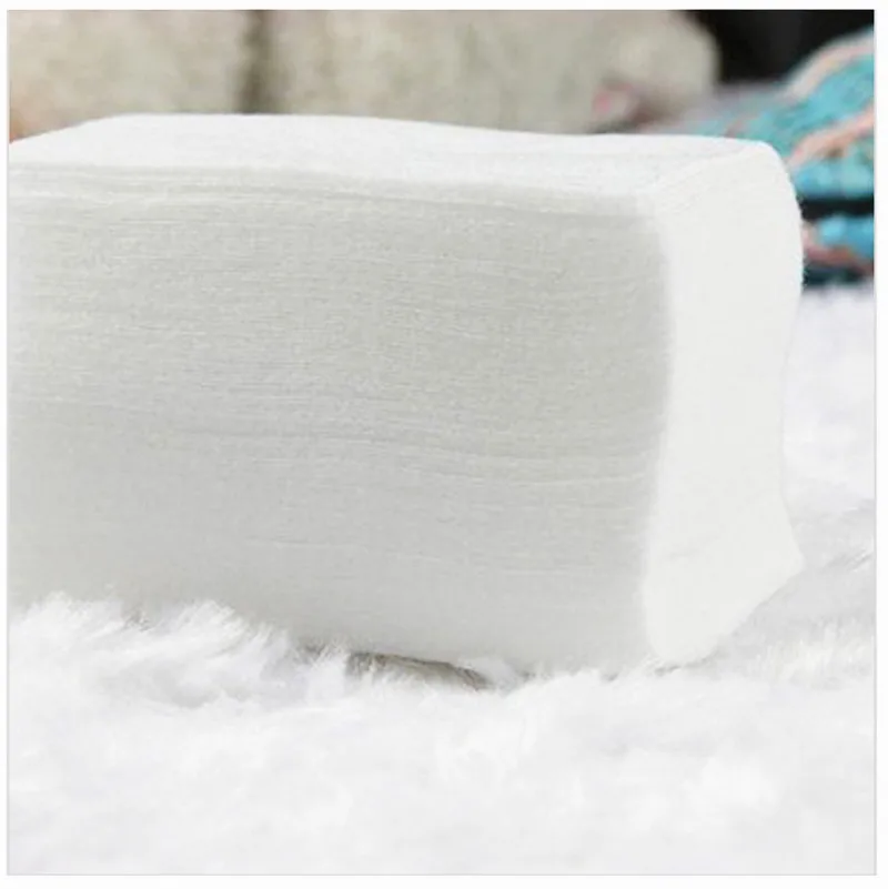 white 100Pcs 100 шт салфетки для ногтей, салфетка для маникюрный гель для ногтей, обертывания для снятия лака, хлопок, средство для снятия лака без ворса, инструменты для дизайна ногтей - Цвет: white 100Pcs