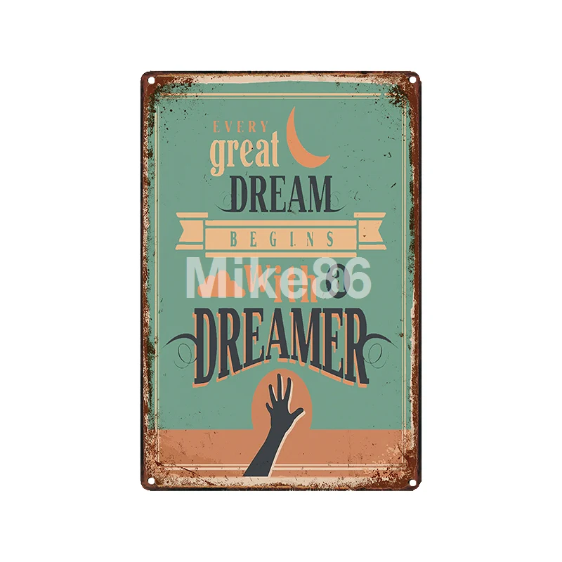 [Mike86] сигары, табак, кексы, молоко, капучино, жестяная вывеска, античный Железный постер, художественный подарок, декоративная 20*30 см, LT-1916 - Цвет: GLA-6454