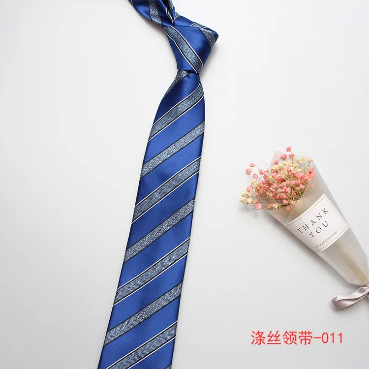 

Manufacturer direct supply men's tie formal wear professional business wedding tie jacquard polyester silk tie