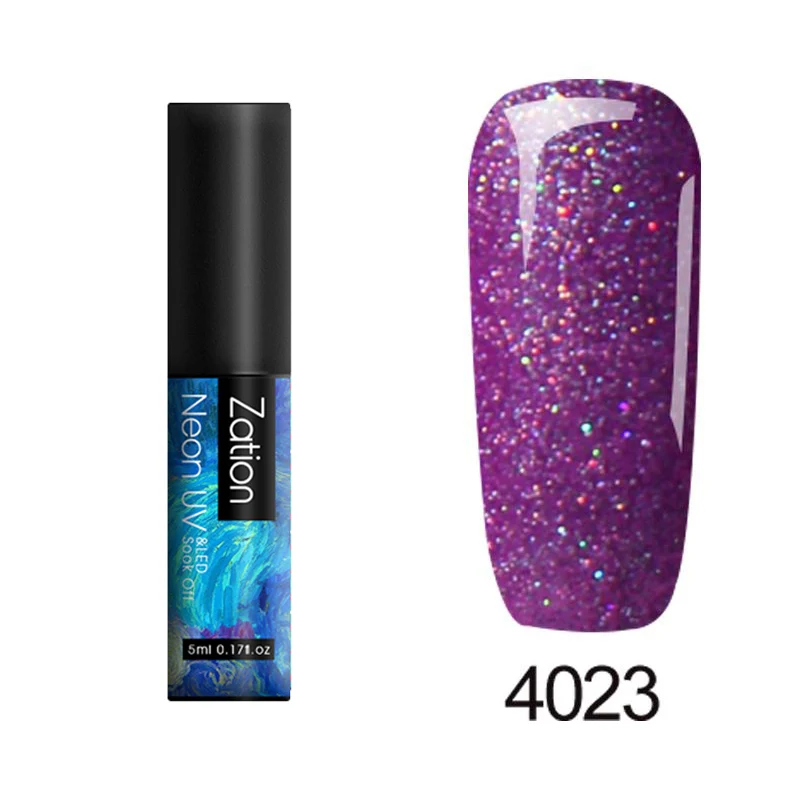 4023 Гель zation лак для ногтей для УФ-и светодиодной лампы Semi Vernis Перманентный Гель-лак Топ 5 мл неоновый лак для ногтей Полупостоянный верхний слой - Цвет: 4023