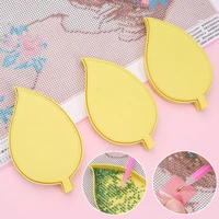 leaf shaped tray diamond painting tool large capacity cross stitch beading plates leaves drill plate accessories embroidery kits