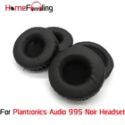 Амбушюры Homefeeling для наушников Plantronics Audio 995 Noir, круглые универсальные запасные части Leahter, амбушюры