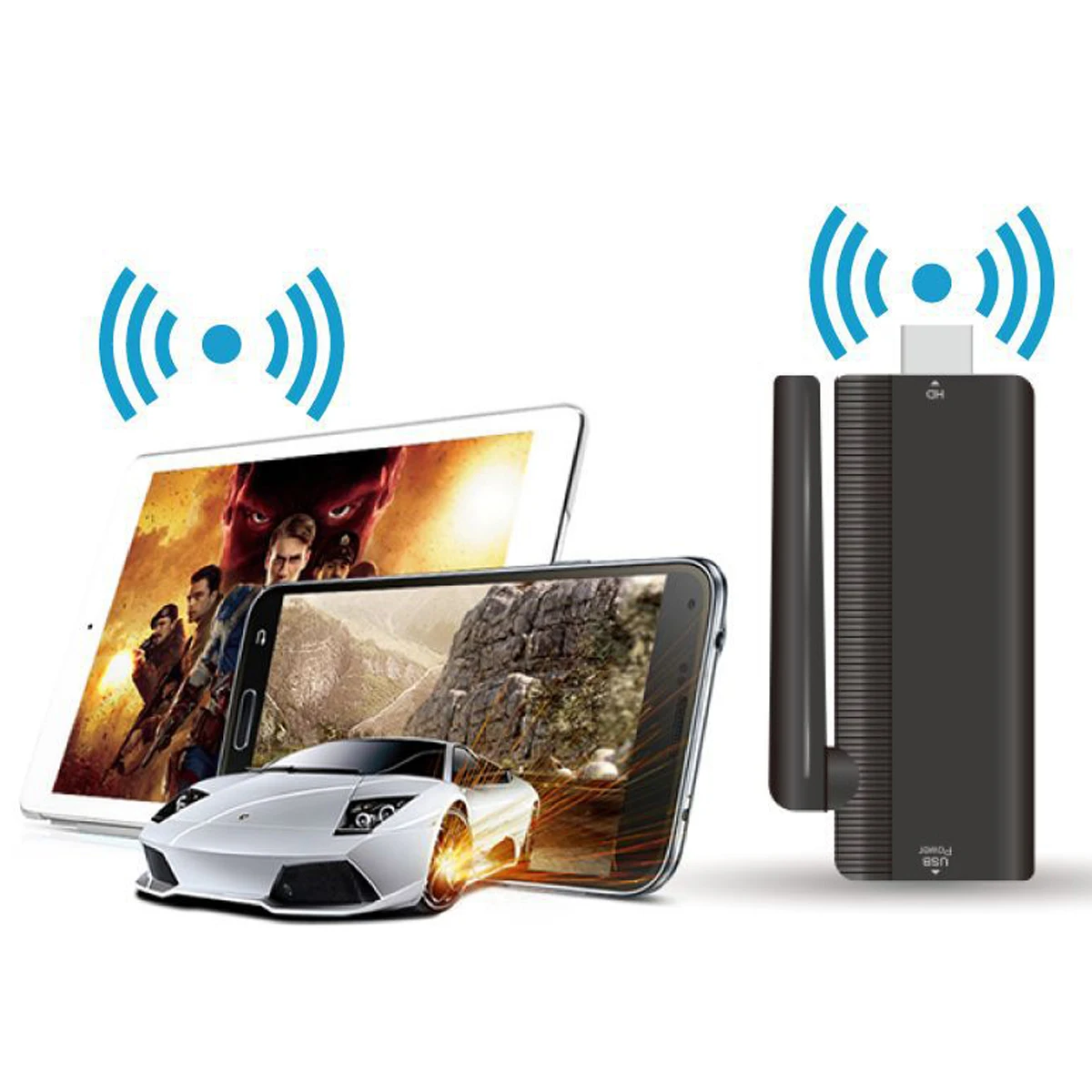 Беспроводной WiFi Дисплей Dongle адаптер 1080P HDMI экран зеркалирование приемник для планшета телевизора проектор Поддержка MiraCast Airplay DLNA