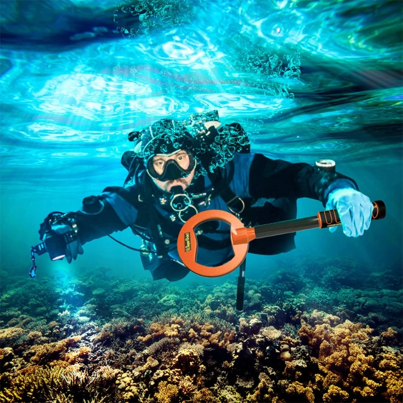 

Подводный металлоискатель, водонепроницаемый точечный указатель до 2362 дюйма для подводного плавания, полностью металлический режим и импу...