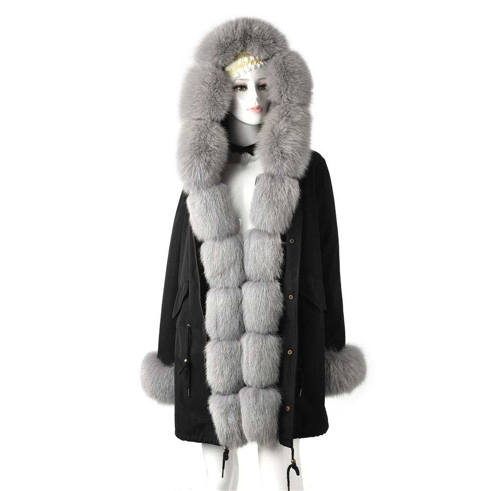 TOPFUR 2019 модное пальто из натурального меха женский натуральный пуховик с мехом