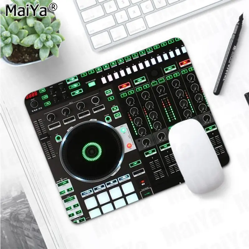 Maiya винтажный крутой DJ музыкальный Ноутбук игровой коврик для мыши большой коврик для мыши клавиатуры коврик - Цвет: Not Lock Edge20x25cm