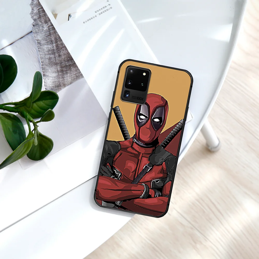 

Super Hero Deadpools Movie Phone Case For Samsung Galaxy Note S 8 9 10 20 Plus E Lite Uitra black Funda Silicone Prime Soft