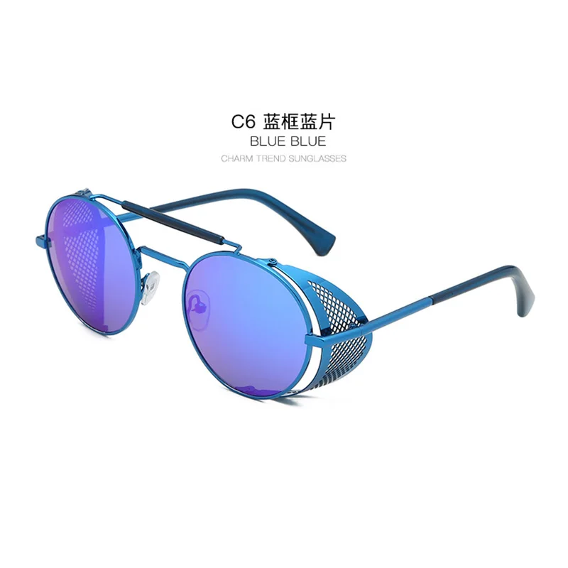 Blue Blue Хорошая O Для мужчин s Кроули Дэвид Теннант солнцезащитные очки Косплэй реквизит панк-очки лобовое стекло для мужчин и женщин солнцезащитные очки Для женщин Для мужчин солнцезащитные очки - Цвет: Blue Blue