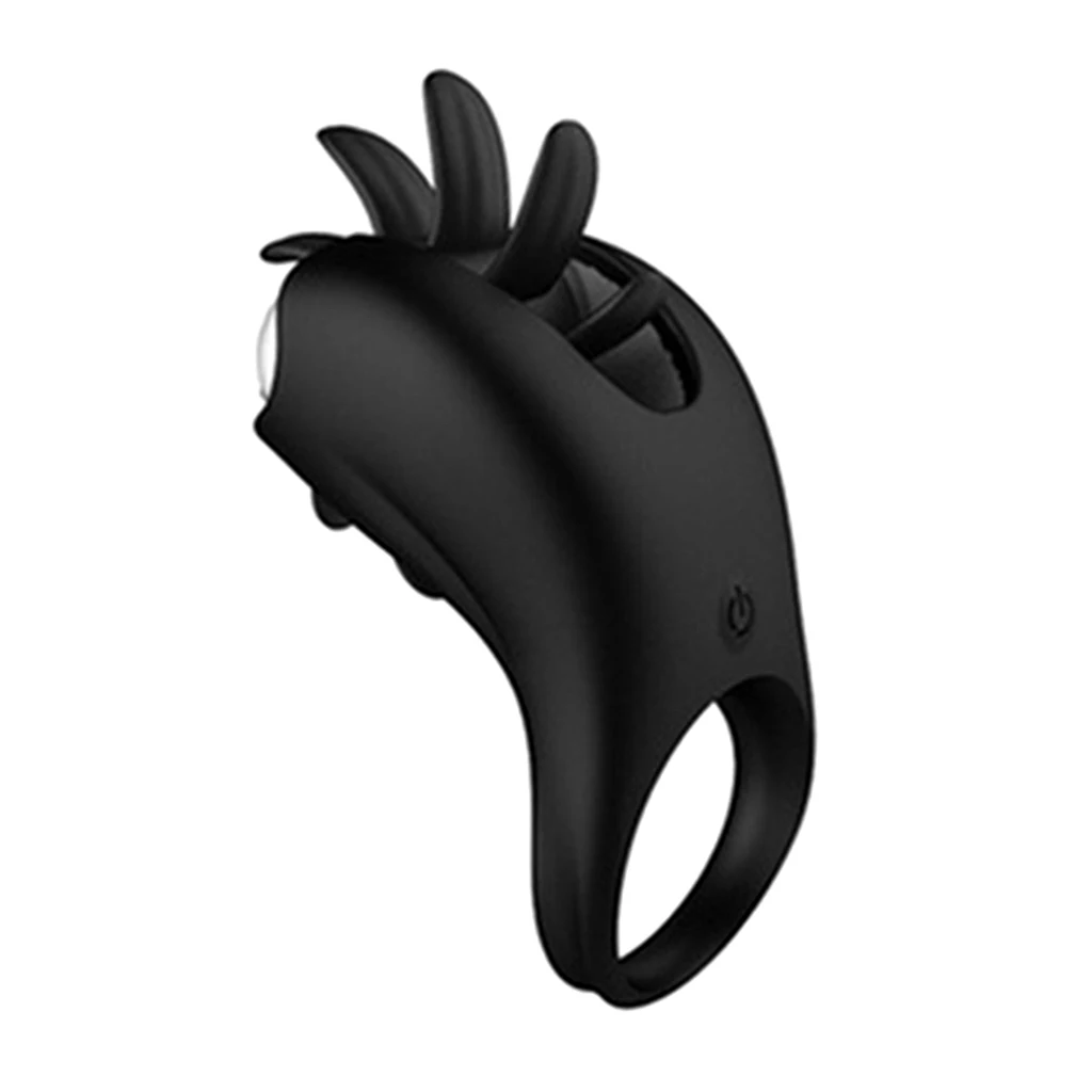 USB Charging Male Delay Lasting Premature Lock Fine Ring Couple Games Massager Wand Vibrating | Красота и здоровье