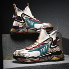 Кроссовки мужские, сетчатые, с высоким берцем, для лета, 2021