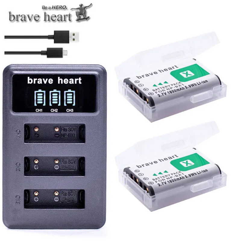 6x акумуляторная батарея NPBX1 NP-BX1 NP BX1 Батарея пакеты+ 3 лота USB Зарядное устройство для sony комплектующие фотоаппарата sony DSC RX1 RX100 AS100V M3 M2 HX300 HX400 HX50 HX60 GWP88 - Цвет: charger and 2battery