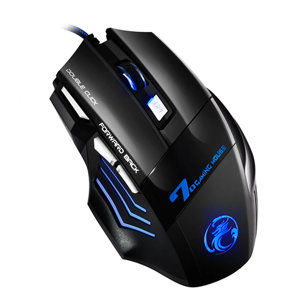 

iMICE X7 Optical Gaming Mouse USB Wired 4 Gears 2400DPI Adjustable Ergonomics Colorful Backlight 7 Buttons Mice