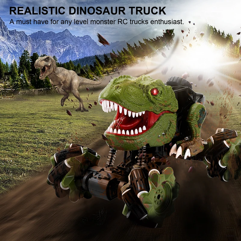 

Children Remote Control Dinosaur Car Off-Road Crawler Radio Control Buggy Trucks T-Rex RC Cars Toys Vehicle Machine Gifts