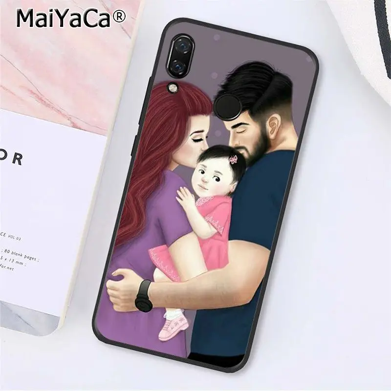 A6 MaiYaCa модный коричневый волос для мамы, дочки, папы, семейный чехол для телефона Xiaomi Redmi8 4X 6A S2 Go Redmi 5 5Plus Note5 7 Note8pro - Цвет: A6
