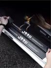 4 шт. Автомобильная наклейка на порог из углеродного волокна для JEEP Grand Cherokee Commander Renegade Wrangler Grand Cherokee SRT аксессуары