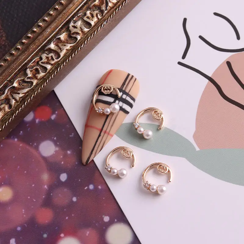 

5pcs TN4965 Alloy Zircon Round Nail Art Crystals nail jewelry Rhinestone nails accessories supplies nail art decorations charms