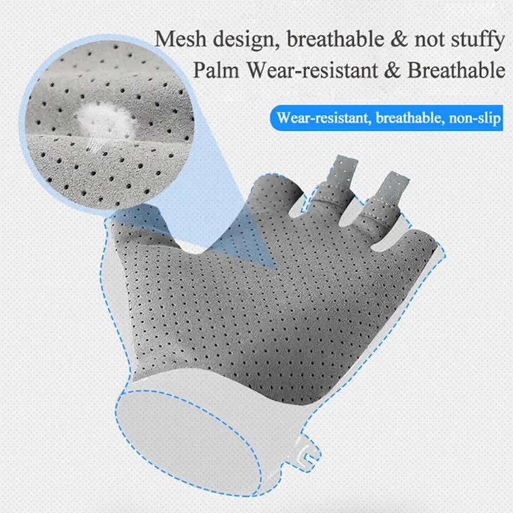 

Ice Silk Non-Slip Motorcycle Racing Gloves Breathable Thin Anti-UV Screen Protective Gloves Riding Sports Outdoor Gear N9V4