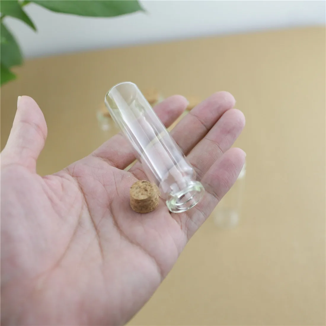 

50pcs/lot 22*80mm 20ml Mini Glass Bottles With Cork Stopper Crafts Tiny Jars Transparent Empty Glass Storage Jar Bottle Gift